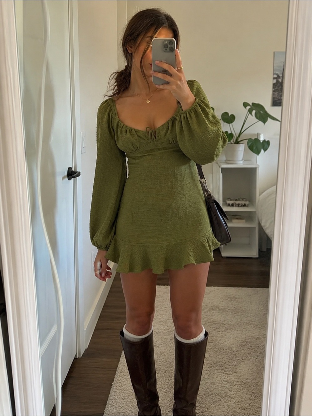 NWT PacSun L.A. Hearts Ruffle Hem Mini Dress